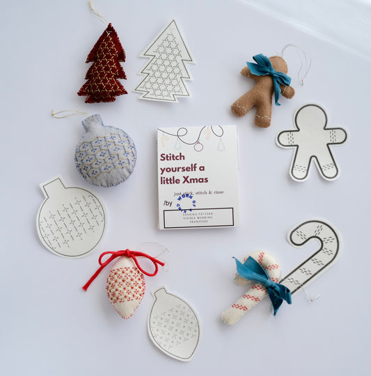 Stitch Yourself a Little Xmas – Sashiko Ornament Kit