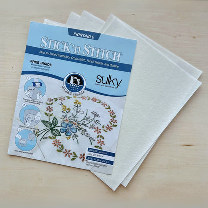 Sulky Stick 'n Stitch – Water-Soluble Printable Stabilizer
