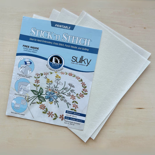 Sulky Stick 'n Stitch – Water-Soluble Printable Stabilizer