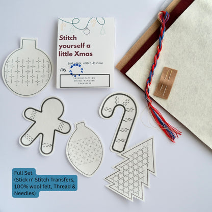Stitch Yourself a Little Xmas – Sashiko Ornament Kit