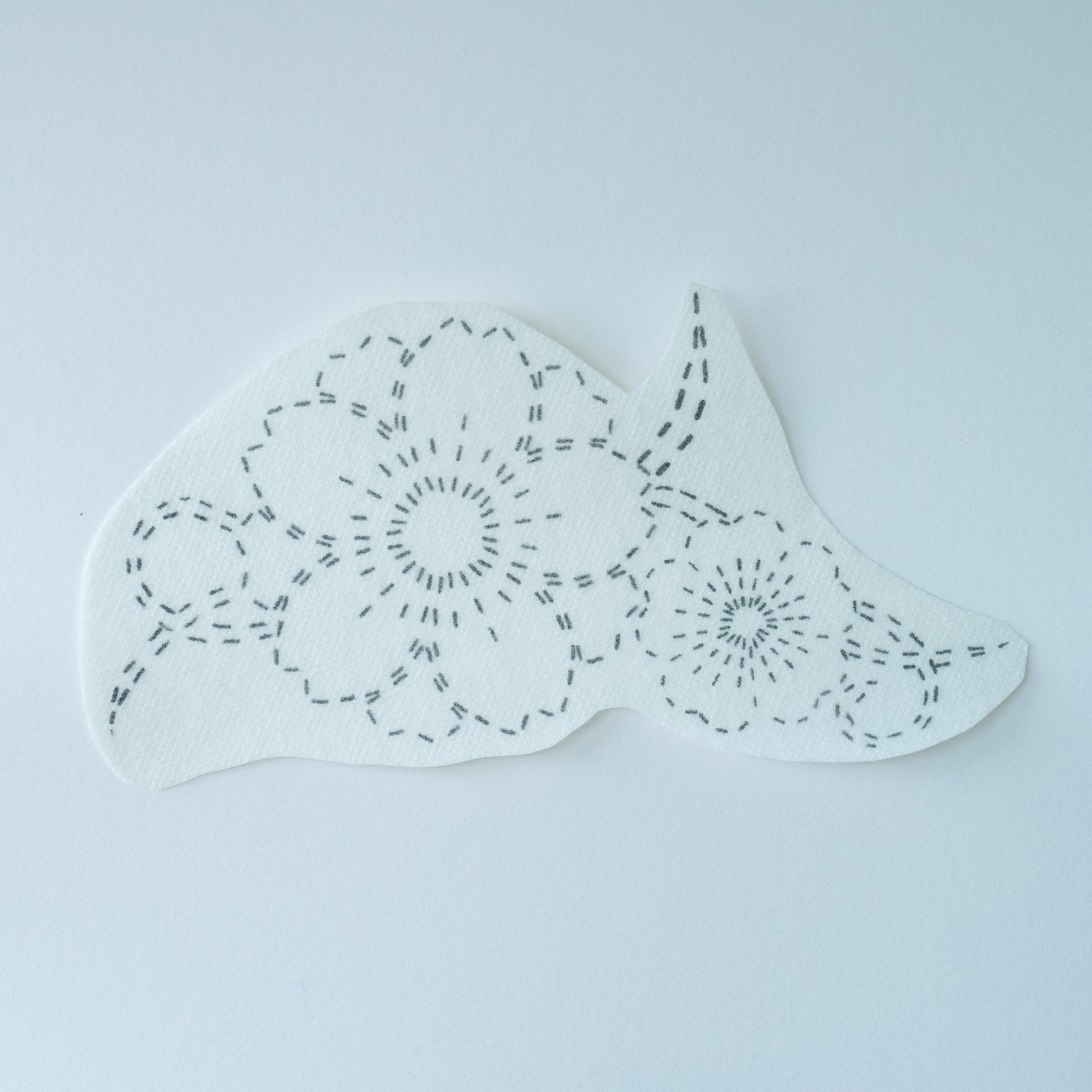 F for flower sashiko mending transfer 