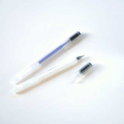 White and blue heat erasable fabric marker pens for Sashiko and embroidery.