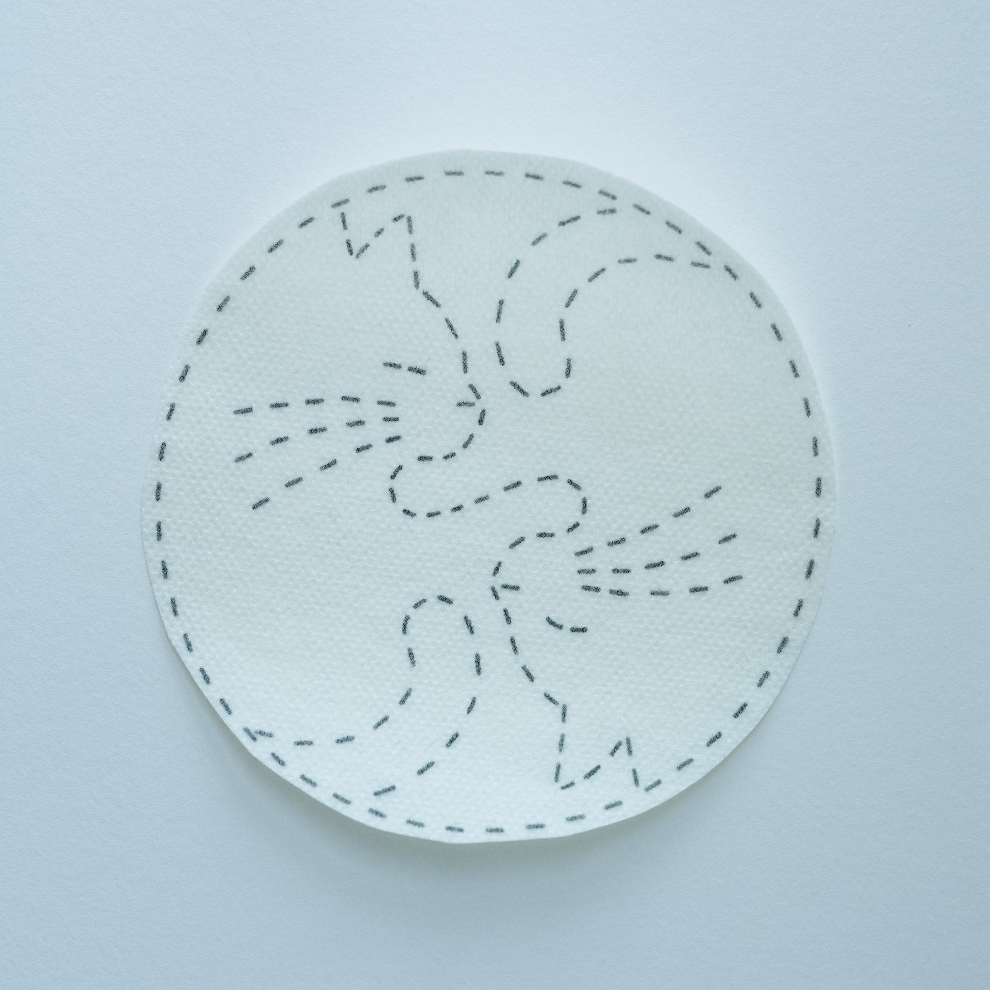 yin yang cats sashiko water soluble transfer, C for Cat 